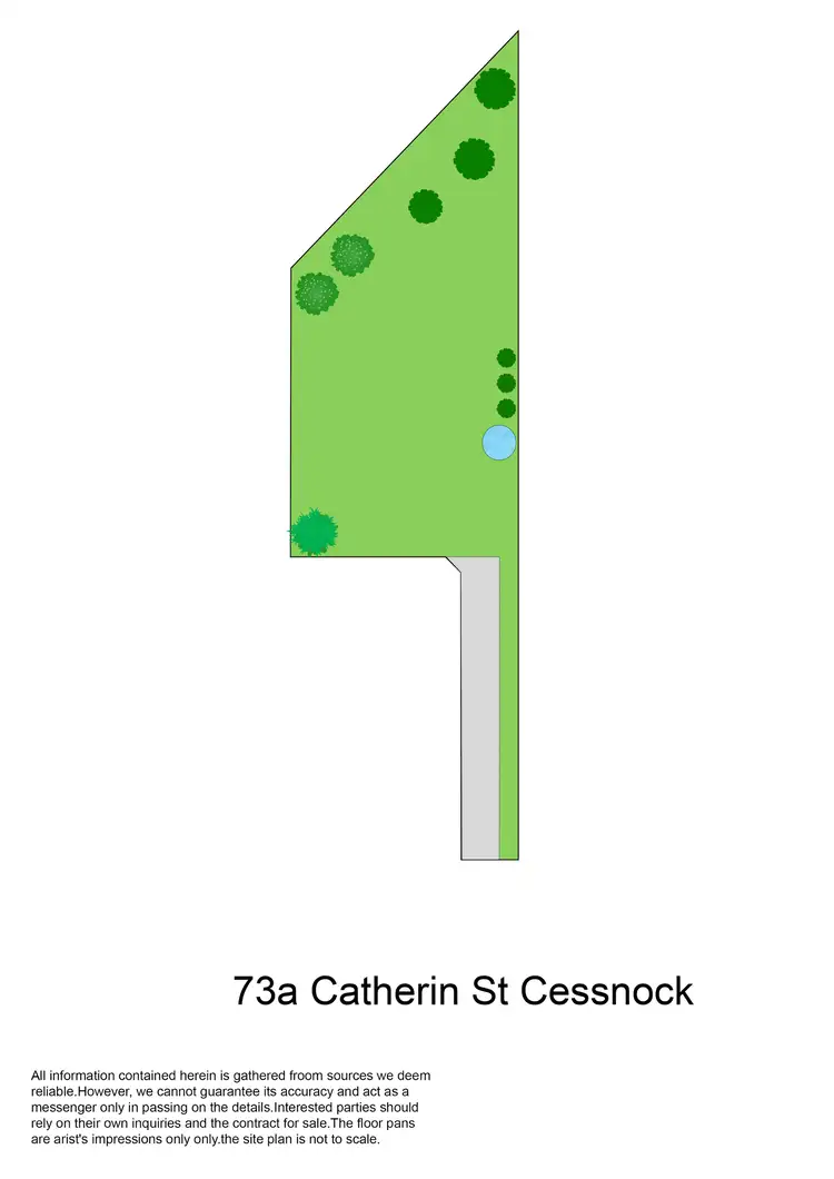 Floorplan of Homely land listing, 73a Catherine Street, Cessnock NSW 2325