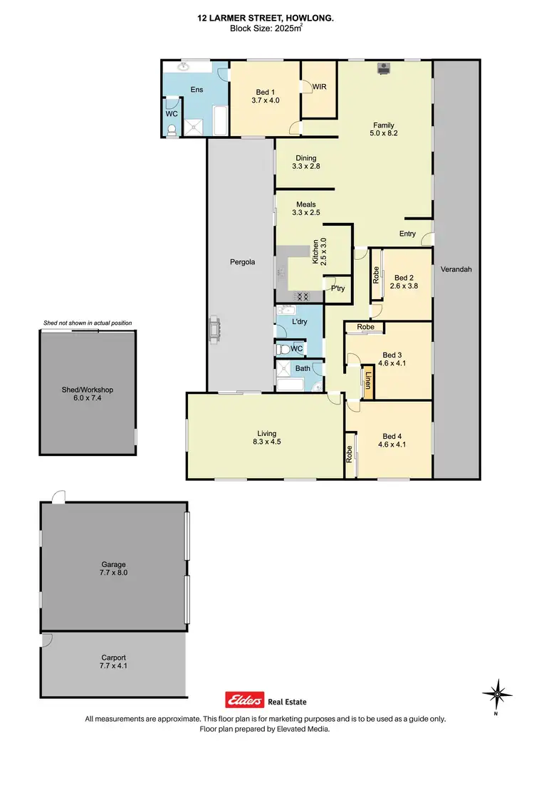 Floorplan of Homely house listing, 12 Larmer Street, Howlong NSW 2643