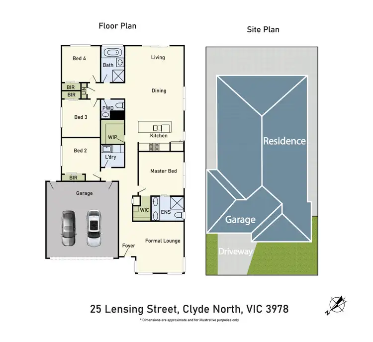 Floorplan of Homely house listing, 25 Lensing Street, Clyde North VIC 3978