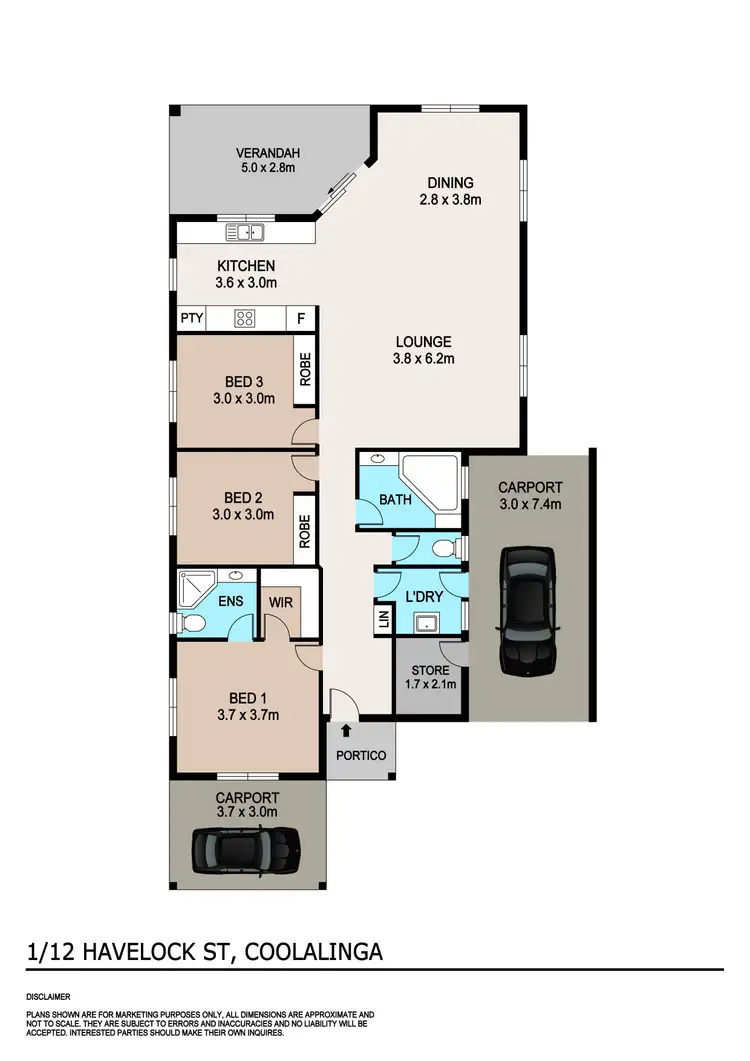 Floorplan of Homely house listing, 1/12 Havelock Street, Coolalinga NT 839