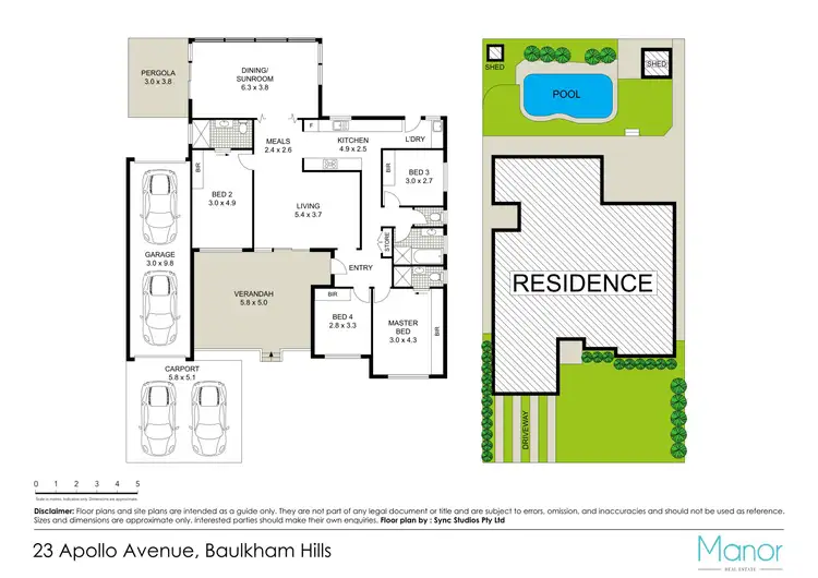 Floorplan of Homely house listing, 23 Apollo Avenue, Baulkham Hills NSW 2153