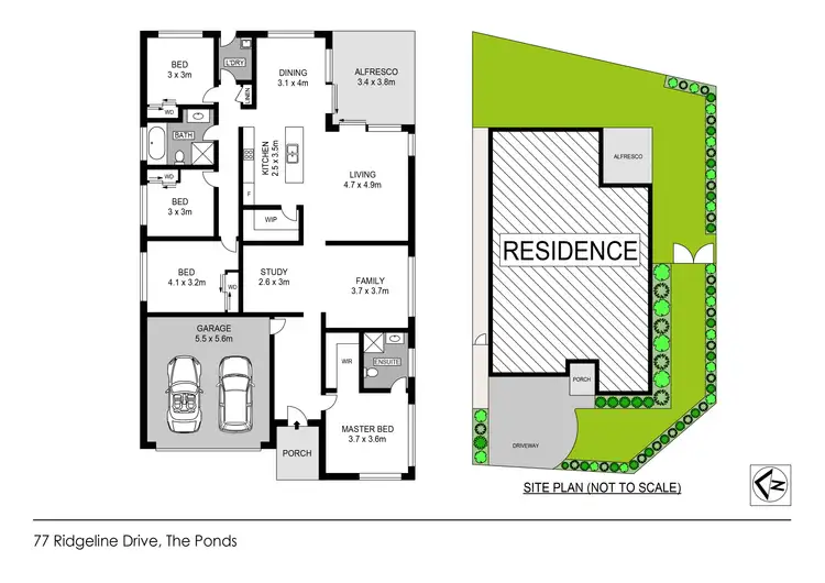 Floorplan of Homely house listing, 77 Ridgeline Drive, The Ponds NSW 2769