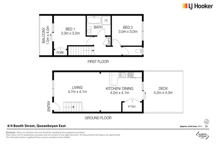 Floorplan of Homely townhouse listing, 4/4 Booth Street, Queanbeyan East NSW 2620
