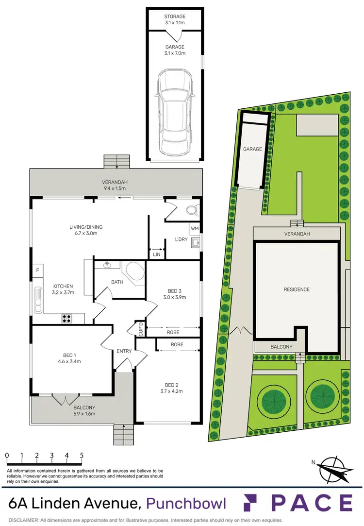 Floorplan of Homely house listing, 6a Linden Avenue, Punchbowl NSW 2196