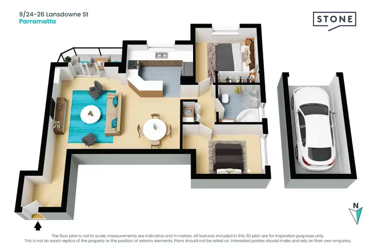 Floorplan of Homely apartment listing, 9/24-26 Lansdowne Street, Parramatta NSW 2150