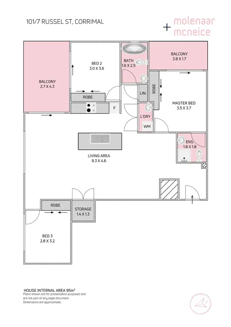 Floorplan of Homely apartment listing, 101/7 Russell Street, Corrimal NSW 2518