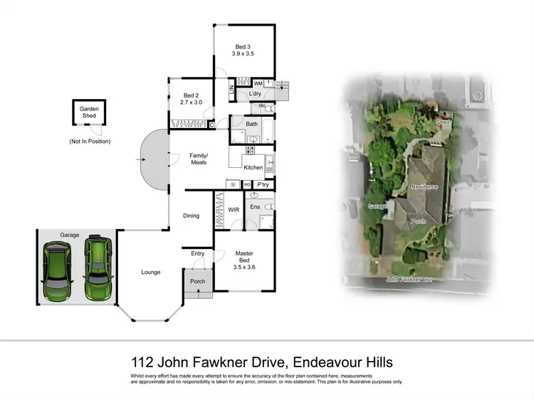 Floorplan of Homely house listing, 112 John Fawkner Drive, Endeavour Hills VIC 3802