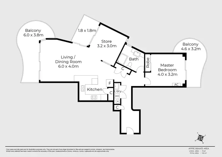 Floorplan of Homely unit listing, 2414/24 Queensland Avenue, Broadbeach QLD 4218