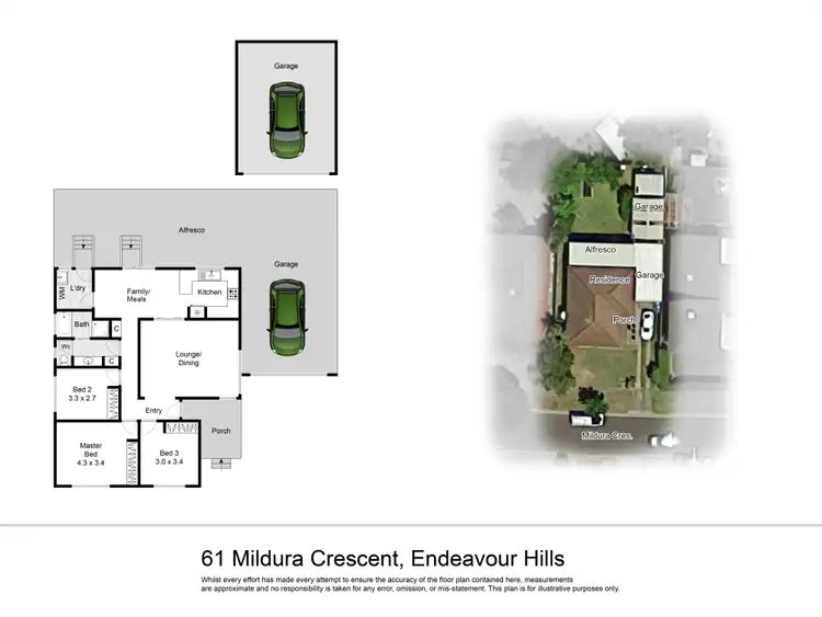 Floorplan of Homely house listing, 61 Mildura Crescent, Endeavour Hills VIC 3802
