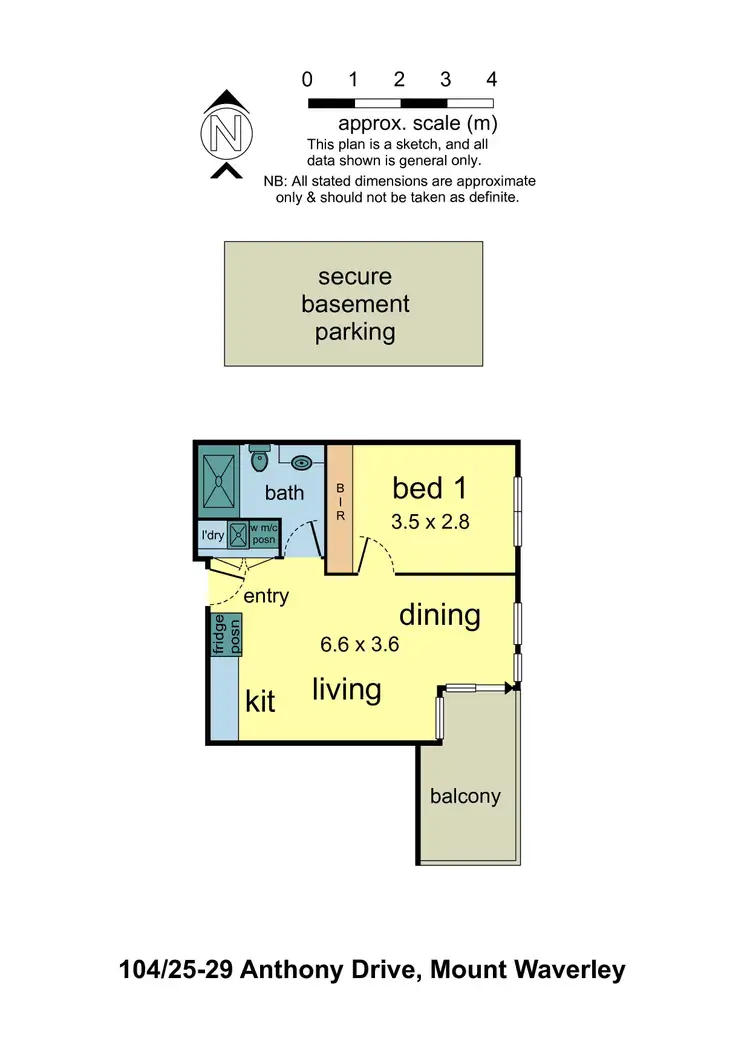 Floorplan of Homely apartment listing, 104/25-29 Anthony Drive, Mount Waverley VIC 3149