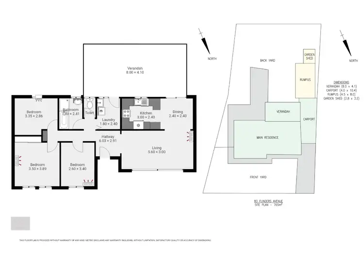Floorplan of Homely house listing, 83 Flinders Avenue, Whyalla Stuart SA 5608