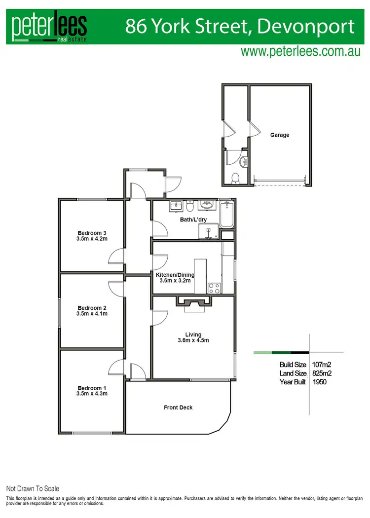 Floorplan of Homely house listing, 86 York Street, Devonport TAS 7310