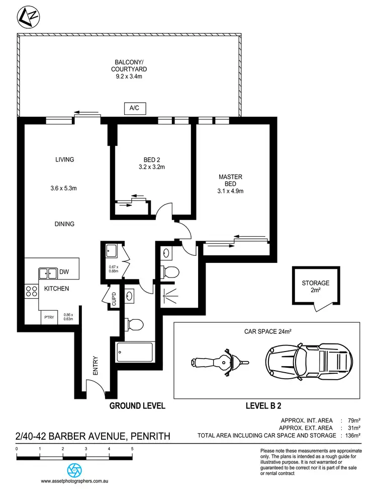 Floorplan of Homely apartment listing, 2/40-42 Barber Avenue, Penrith NSW 2750