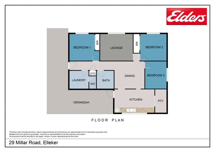 Floorplan of Homely house listing, 29 Millar Road, Elleker WA 6330