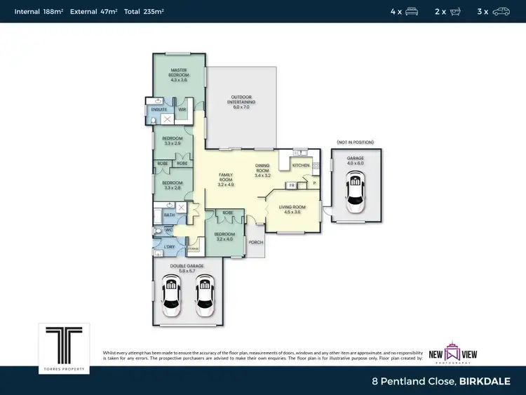 Floorplan of Homely house listing, 8 Pentland Close, Birkdale QLD 4159