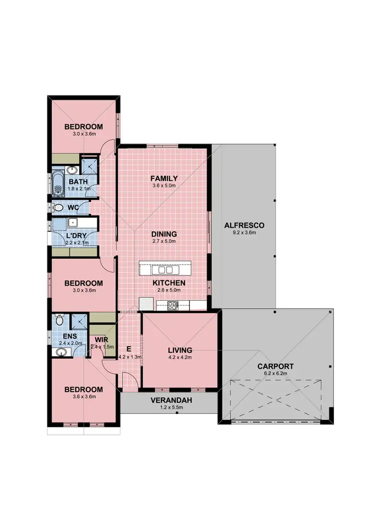 Floorplan of Homely house listing, 21 Lizlee Drive, Mildura VIC 3500
