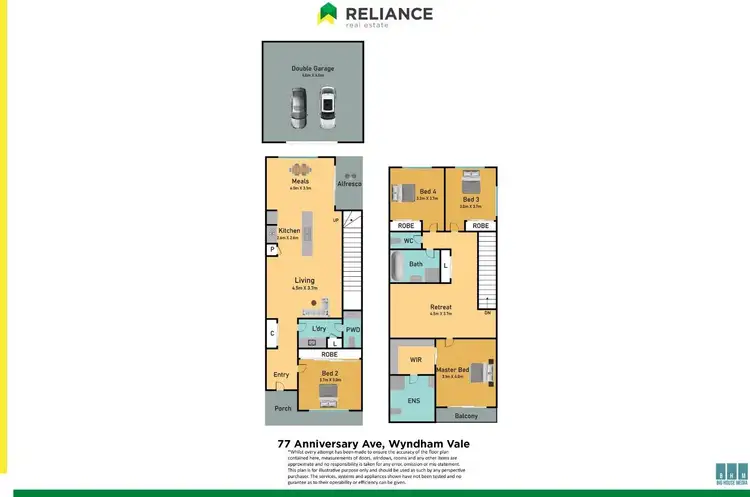 Floorplan of Homely house listing, 77 Anniversary Avenue, Wyndham Vale VIC 3024