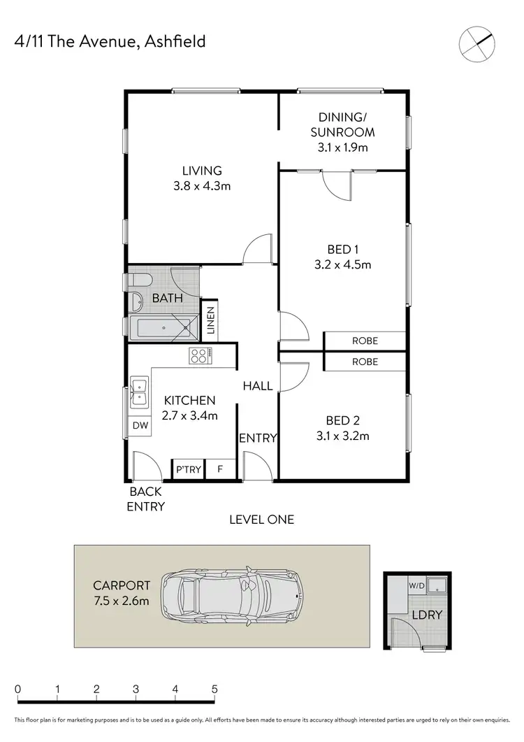 Floorplan of Homely apartment listing, 4/11 The Avenue, Ashfield NSW 2131