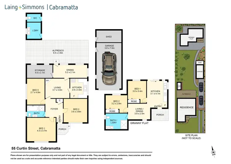 Floorplan of Homely house listing, 55 & 55A Curtin Street, Cabramatta NSW 2166