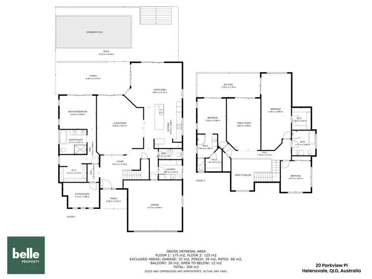 Floorplan of Homely house listing, 20 Parkview Place, Helensvale QLD 4212