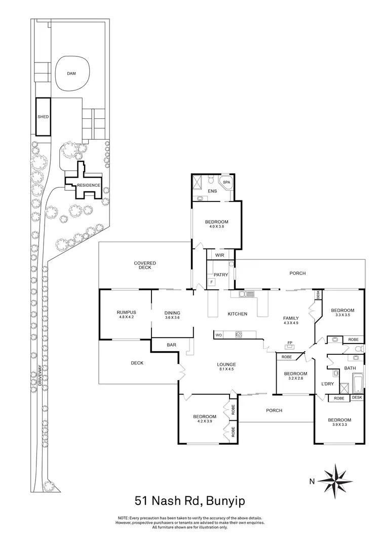 Floorplan of Homely house listing, 51 Nash Road, Bunyip VIC 3815