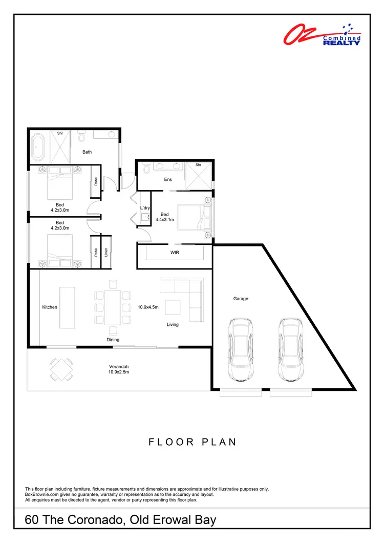 Floorplan of Homely house listing, 60 The Coronado, Old Erowal Bay NSW 2540