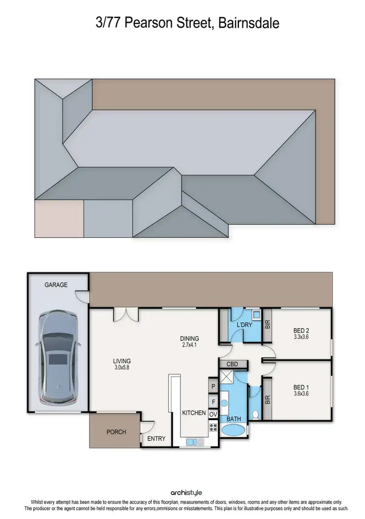 Floorplan of Homely unit listing, 3/77 Pearson Street, Bairnsdale VIC 3875