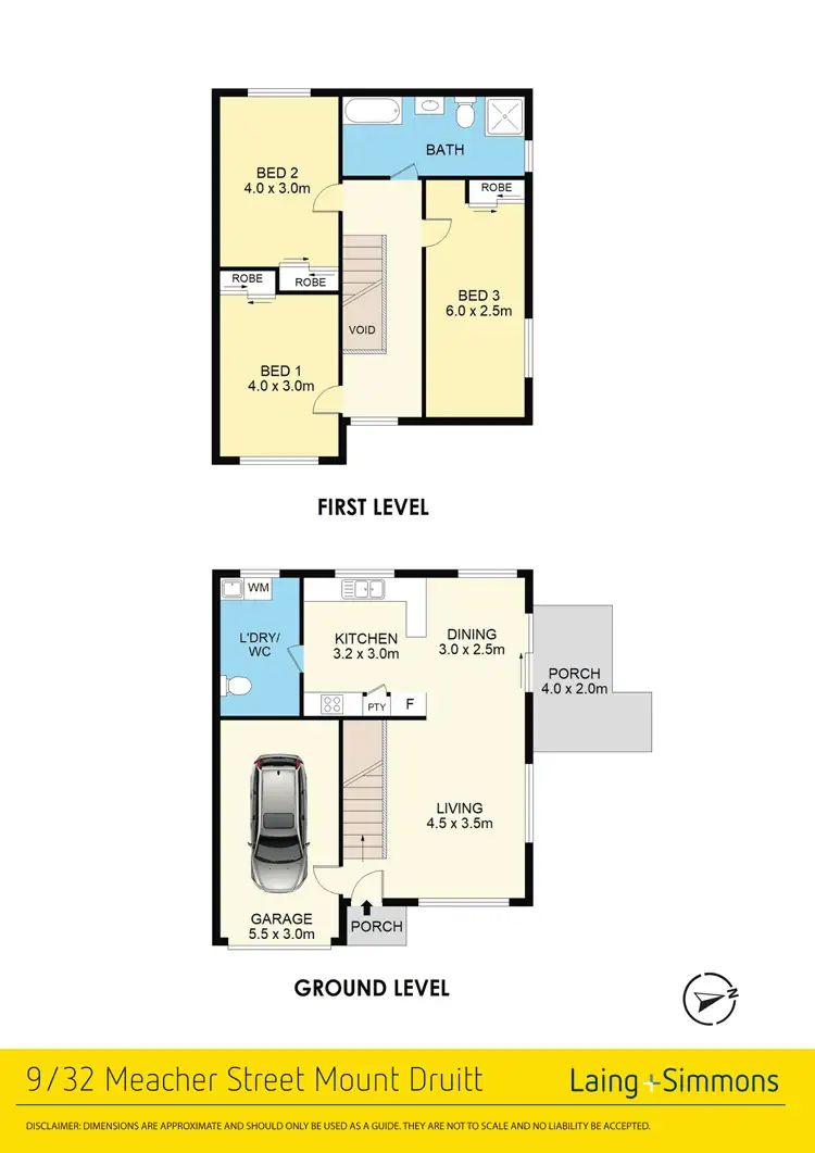 Floorplan of Homely townhouse listing, 9/32 Meacher Street, Mount Druitt NSW 2770