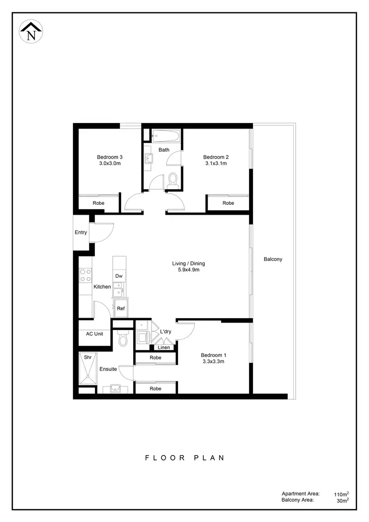 Floorplan of Homely apartment listing, 81/1 Marlin Parade, Cairns City QLD 4870