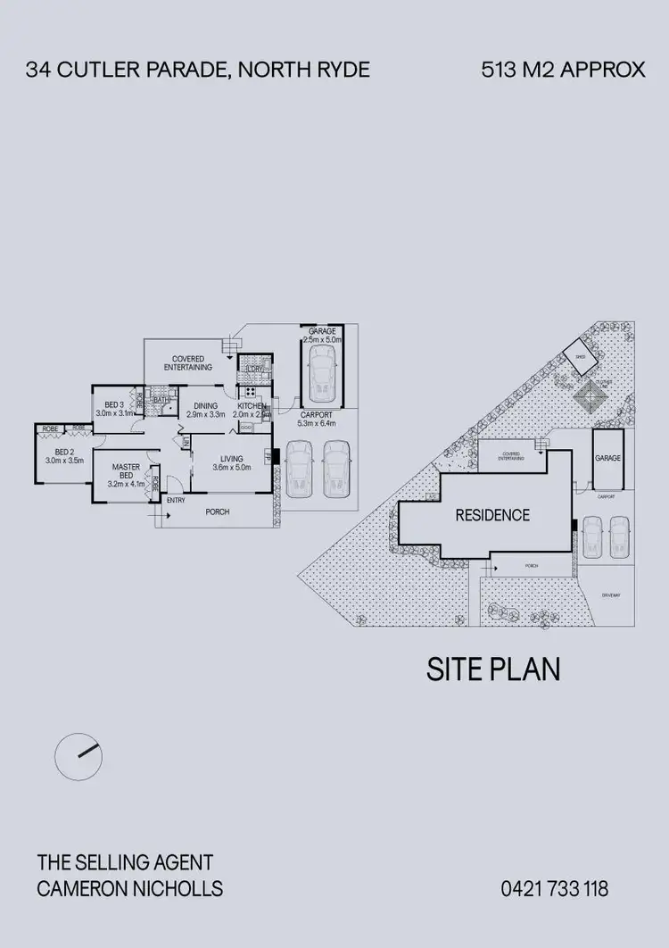 Floorplan of Homely house listing, 34 Cutler Parade, North Ryde NSW 2113