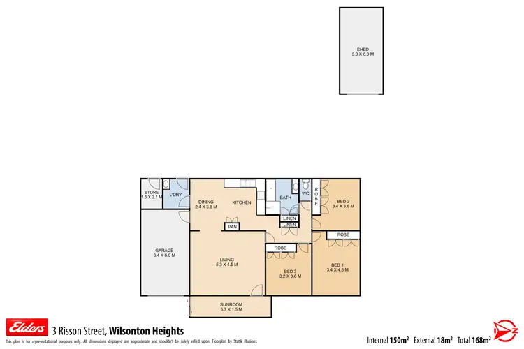 Floorplan of Homely house listing, 3 Risson Street, Wilsonton Heights QLD 4350
