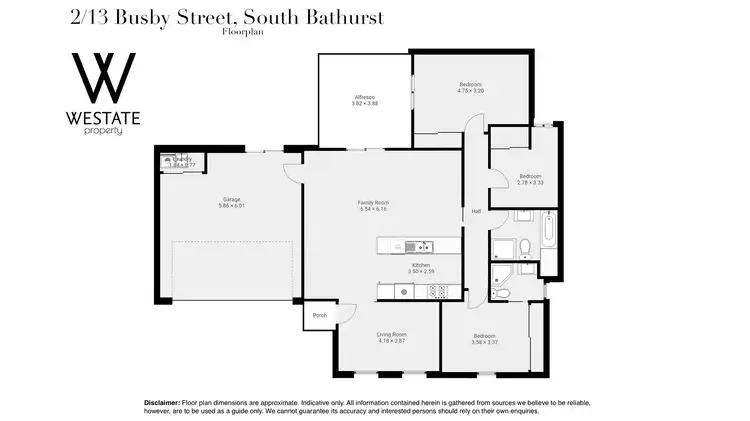 Floorplan of Homely villa listing, 2/13 Busby Street, South Bathurst NSW 2795