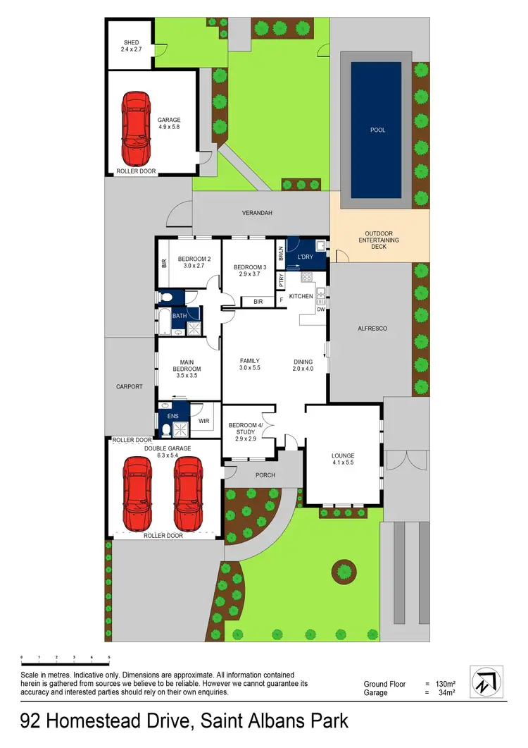 Floorplan of Homely house listing, 92 Homestead Drive, St Albans Park VIC 3219