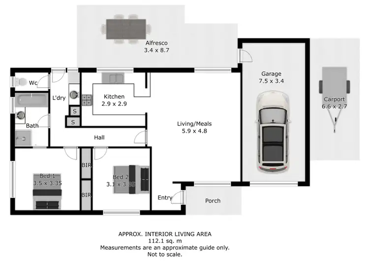 Floorplan of Homely unit listing, 3/37 Blanche Street, Wahgunyah VIC 3687