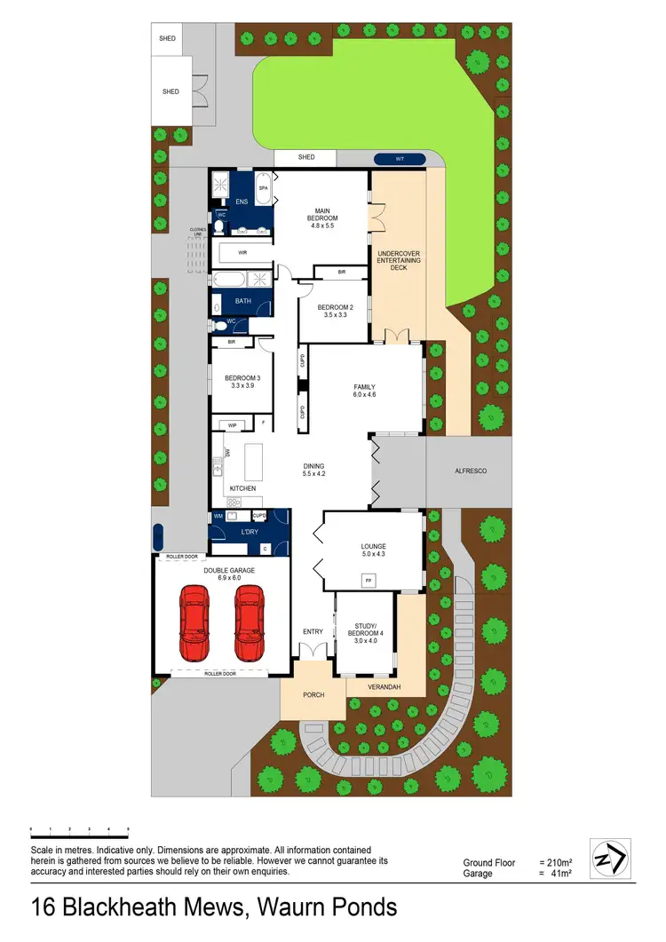 Floorplan of Homely house listing, 16 Blackheath Mews, Waurn Ponds VIC 3216