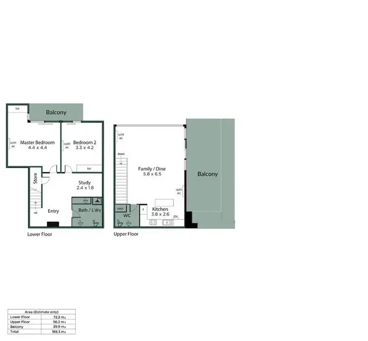 Floorplan of Homely unit listing, 17/3 Chappell, Glenelg SA 5045