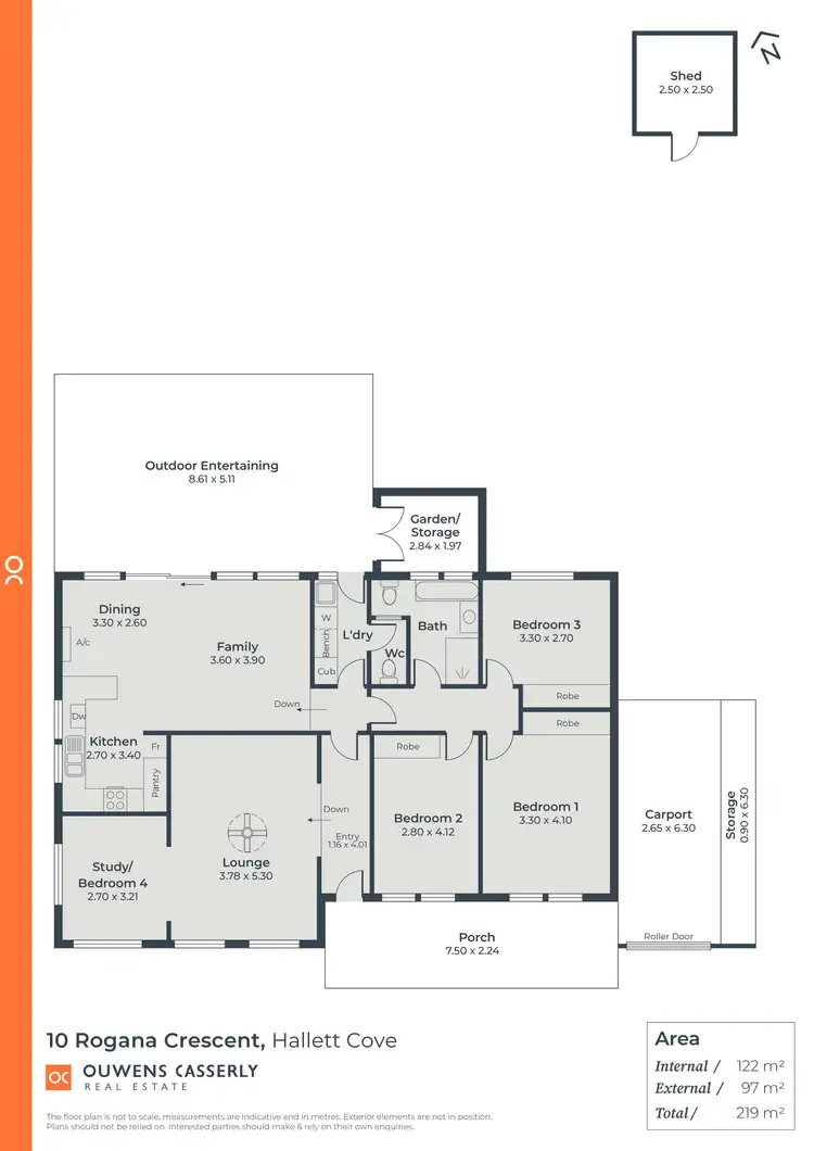 Floorplan of Homely house listing, 10 Rogana Crescent, Hallett Cove SA 5158