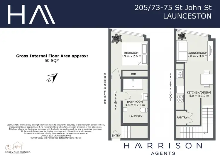 Floorplan of Homely apartment listing, 205/73-75 St John Street, Launceston TAS 7250