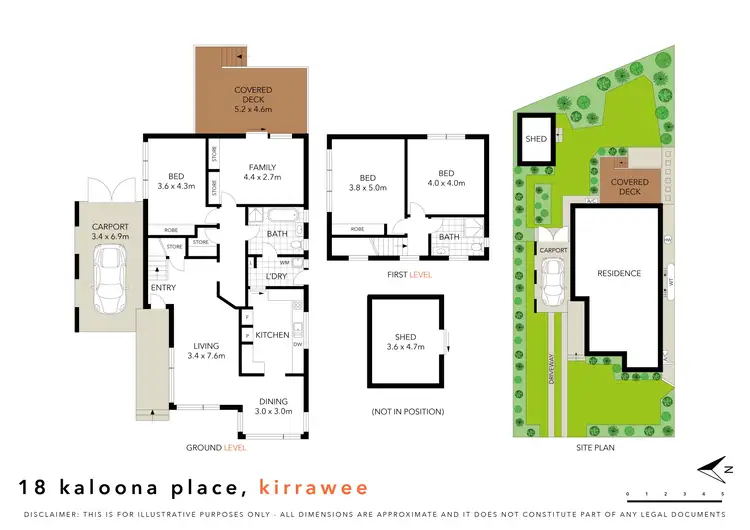 Floorplan of Homely house listing, 18 Kaloona Place, Kirrawee NSW 2232