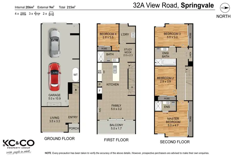 Floorplan of Homely townhouse listing, 32A View Road, Springvale VIC 3171