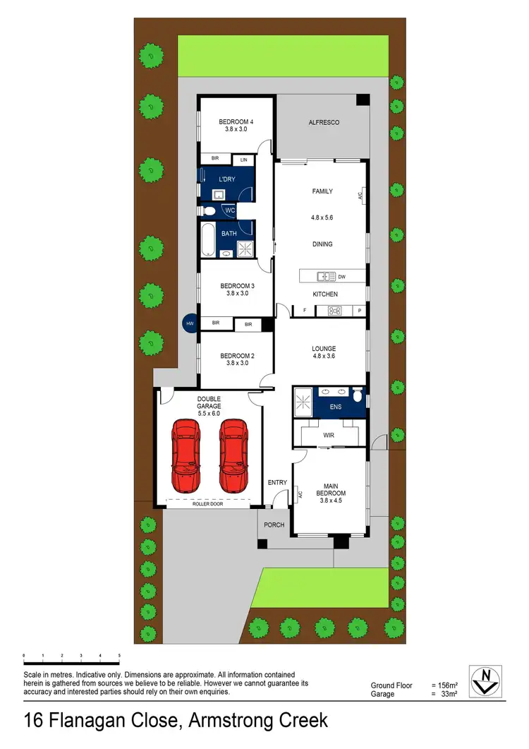 Floorplan of Homely house listing, 16 Flanagan Close, Armstrong Creek VIC 3217