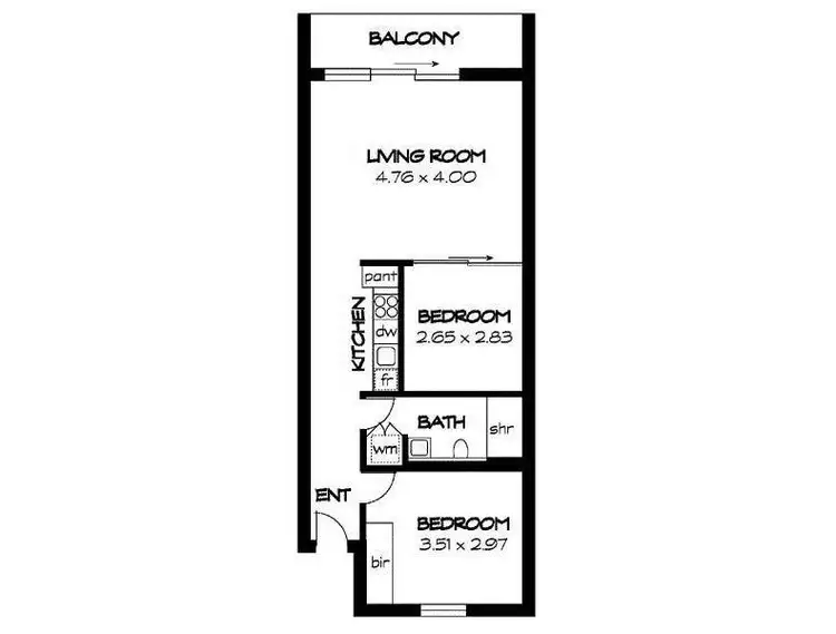 Floorplan of Homely apartment listing, 55/31 Halifax Street, Adelaide SA 5000