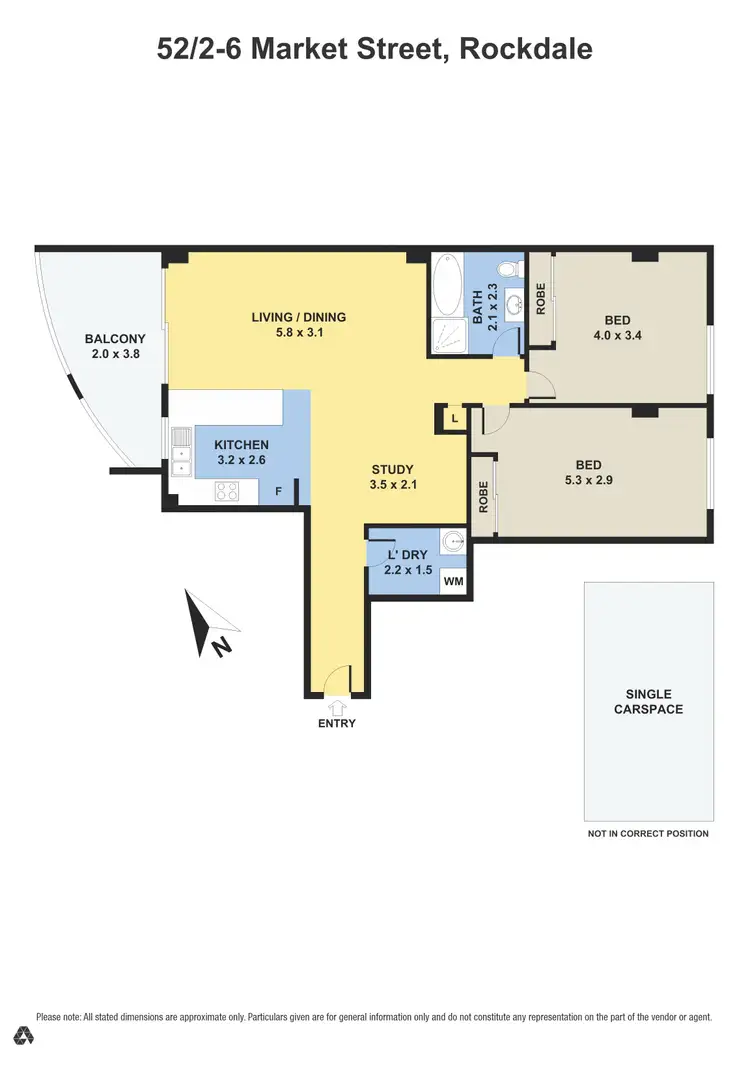 Floorplan of Homely apartment listing, 52/2-6 Market Street, Rockdale NSW 2216