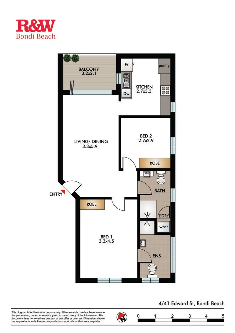 Floorplan of Homely apartment listing, 4/41 Edward Street, Bondi Beach NSW 2026