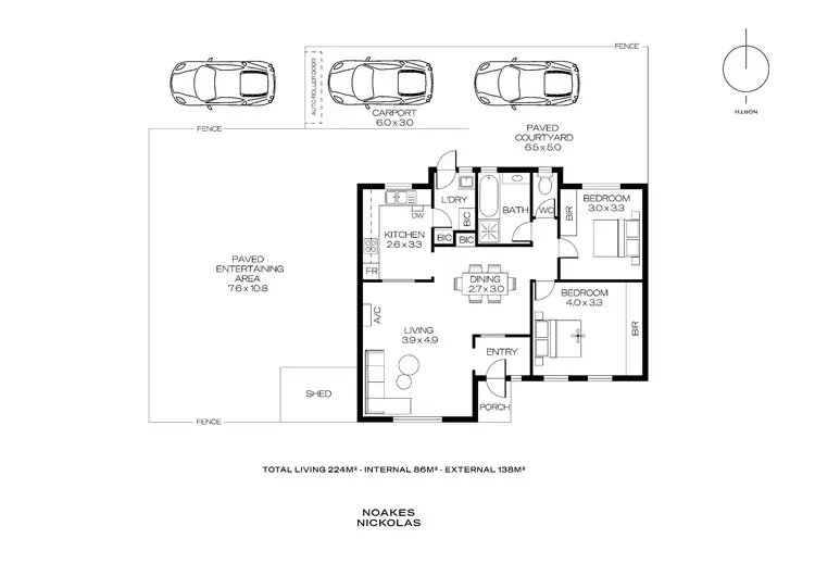 Floorplan of Homely unit listing, 1/200 Morphett Road, Glengowrie SA 5044