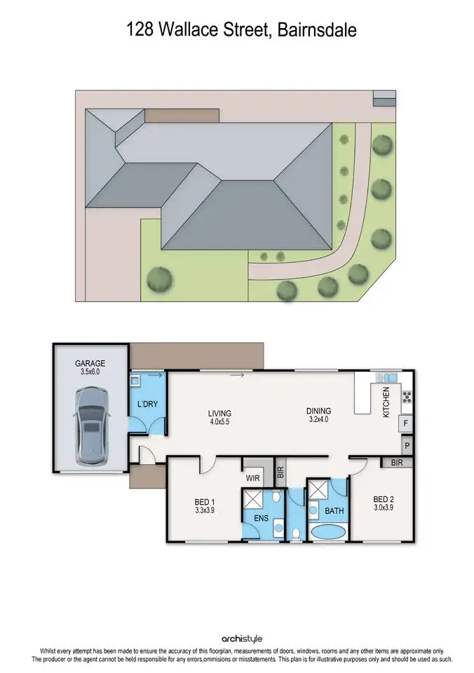 Floorplan of Homely townhouse listing, 128 Wallace Street, Bairnsdale VIC 3875