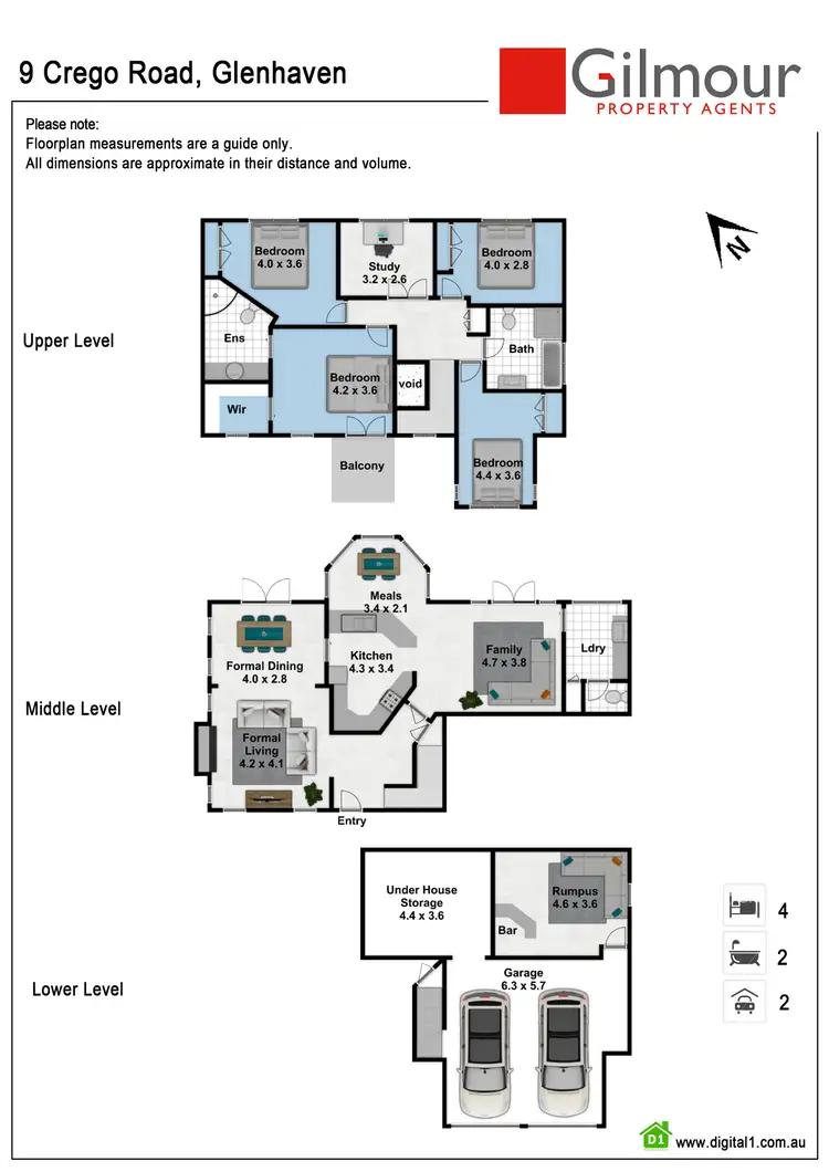 Floorplan of Homely house listing, 9 Crego Road, Glenhaven NSW 2156