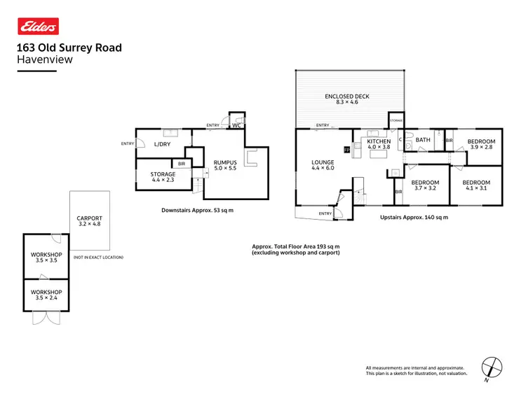 Floorplan of Homely house listing, 163 Old Surrey Road, Havenview TAS 7320
