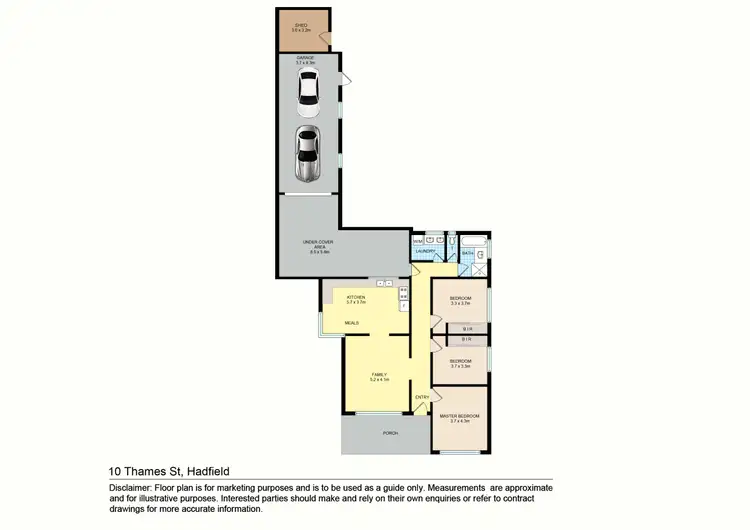 Floorplan of Homely house listing, 10 Thames Street, Hadfield VIC 3046