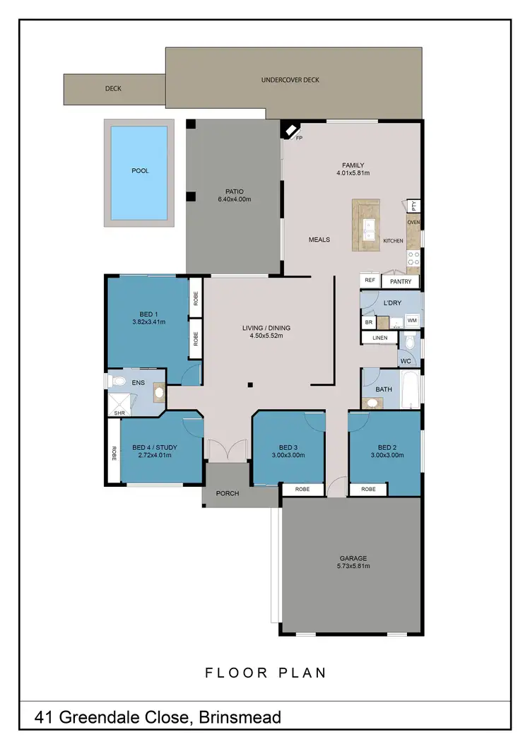 Floorplan of Homely house listing, 41 Greendale Close, Brinsmead QLD 4870